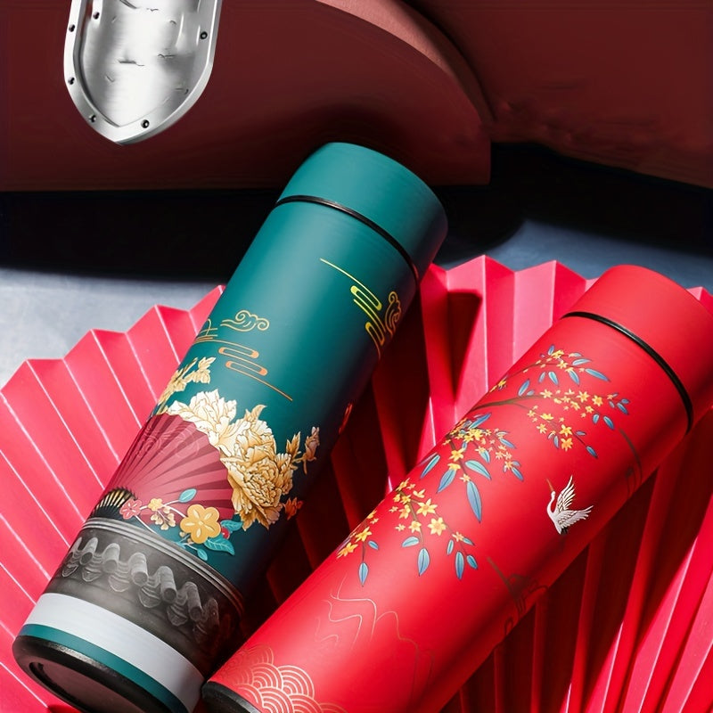 Chinese Style Thermal Water Bottle Smart Insulated Cup
