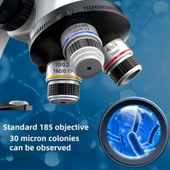Student Microscope 16Kx Magnification 3x Objectives