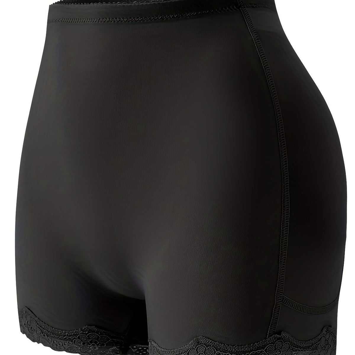 Lace Trim Shaping Shorts Tummy Control Compression Slimming Shorts