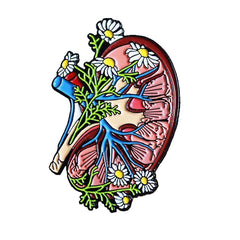 Men's Organ Floral Zinc Alloy Brooch Backpack Accessory