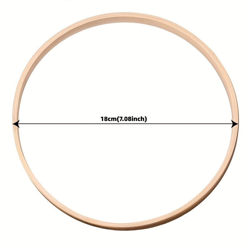 12pcs Bamboo Embroidery Hoop DIY Frame Set