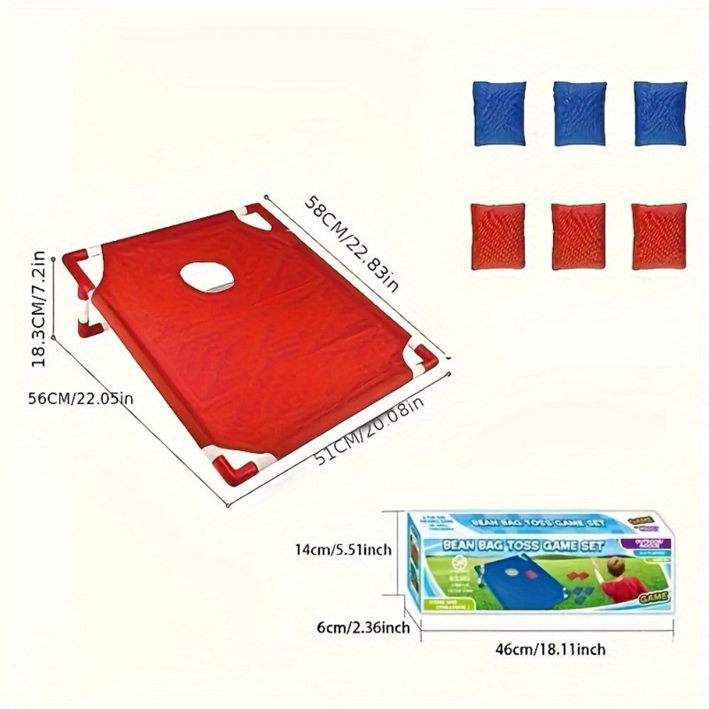 Foldable Bean Bag Toss Game Set Durable PC Material Includes 3 Bean Bags