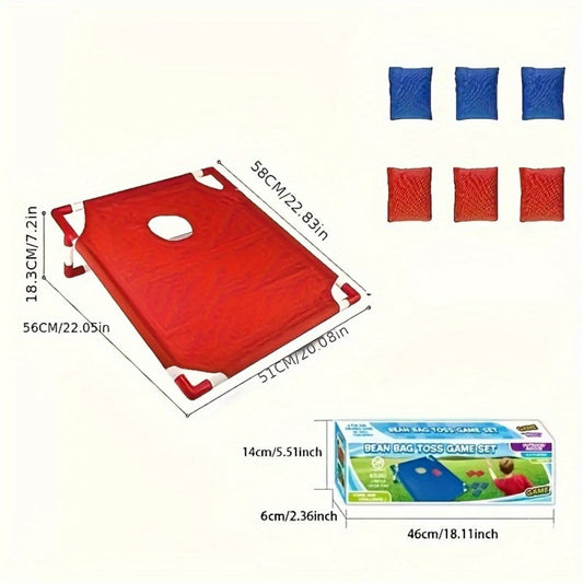 Foldable Bean Bag Toss Game Set Durable PC Material Includes 3 Bean Bags