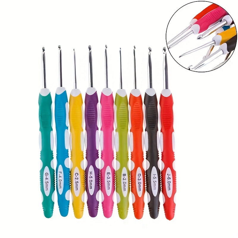 9pcs Wool Felt Weaving Tool Sweater Needle Crochet Kit