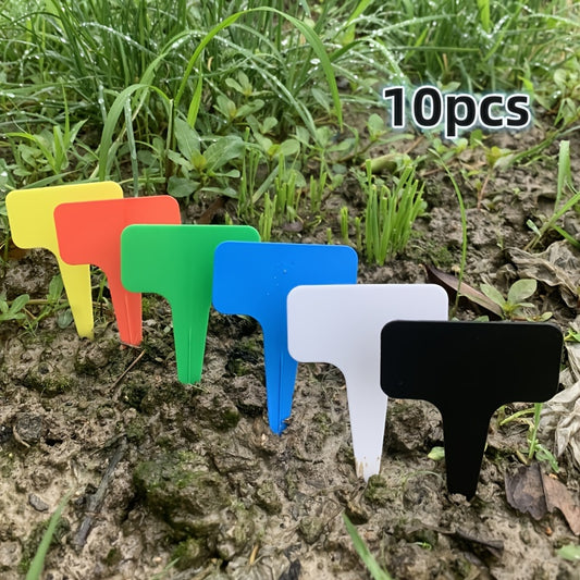 10pcs Thickened Garden Flower Label Plastic Tags Outdoor Plant Tags