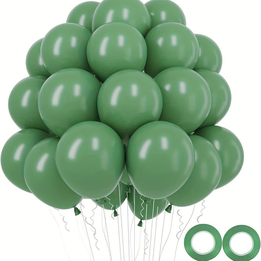 100pcs Olive Green Balloons for Birthday Baby Shower Wedding