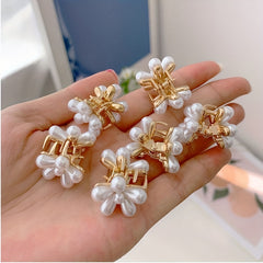 10PCS Flower Hair Claw Mini Hair Claw Braid Hair Clip Bangs Clip