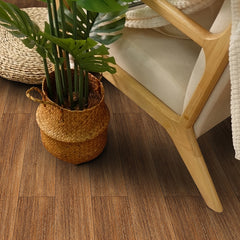 Wood Grain Print Waterproof Floor Sticker 119x18cm