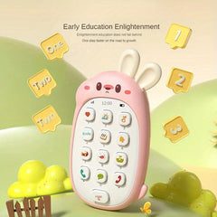 Baby Cell Phone Toy with Early Education & Music Sensory Rabbit Learning Phone