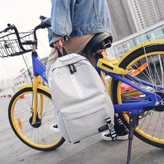 Junior High School Canvas Backpack for Outdoor Travel