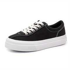 Women's Solid Thick Bottom Skate Shoes