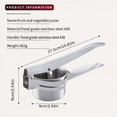 Stainless Steel Chip Maker for Fruit Juicing & Garlic Smashing