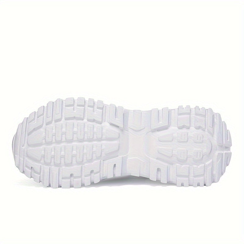 Women's Soft Sole Breathable Chunky Sneakers Lace-Up Casual Running Shoes