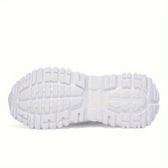 Women's Soft Sole Breathable Chunky Sneakers Lace-Up Casual Running Shoes