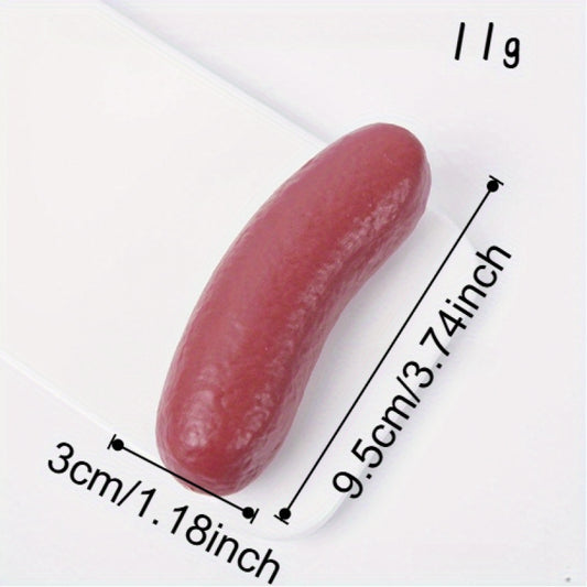 2pcs Realistic Large Red Sausages for Home Decor and Window Displays