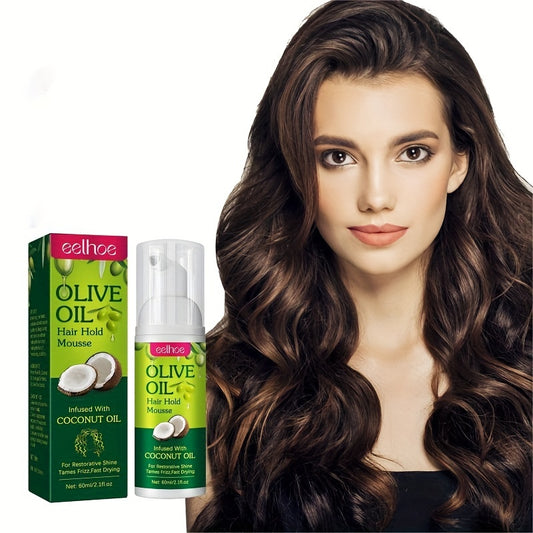 Olive Hair Hold Mousse Curly Portable Hair Styling Mousse