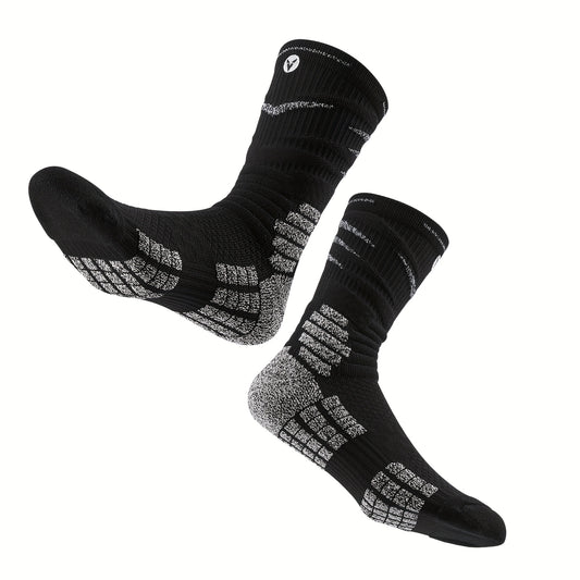 Veidoorn Basketball Socks Towel Bottom Compression Anti Slip Sweat Absorbing