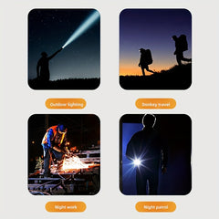 Outdoor LED Rechargeable Flashlight for Hiking Camping