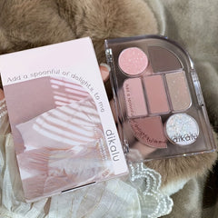 7 Colors Matte Pearly Finish Eyeshadow Palette Earth Tones Daily Makeup