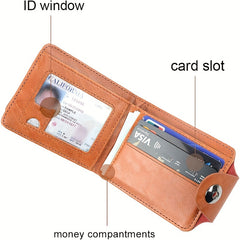 Men's US Dollar Bill Money Bifold Wallet Card Photo Holder Wallet