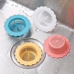 4pcs Hair Filter Catcher Sink Anti Clogging Strainer Plug