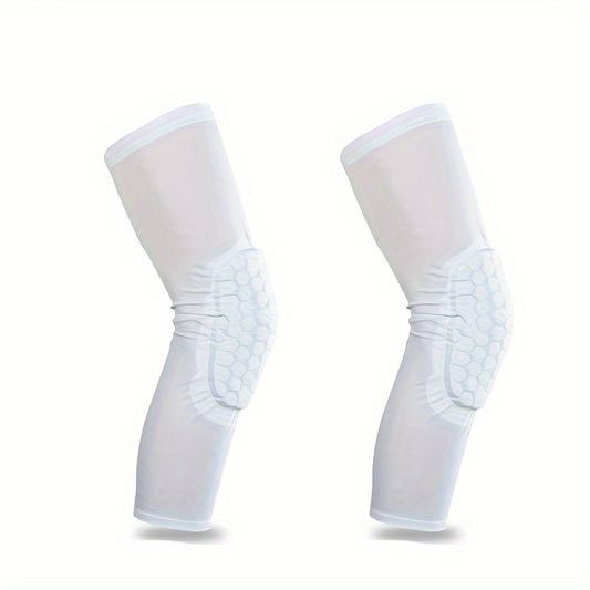 2pcs Honeycomb Knee Pads High Elastic Leg Guards