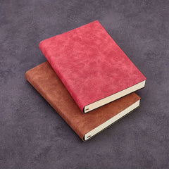 A5 Retro Sheepskin Notebook Soft Leather Business Record Book