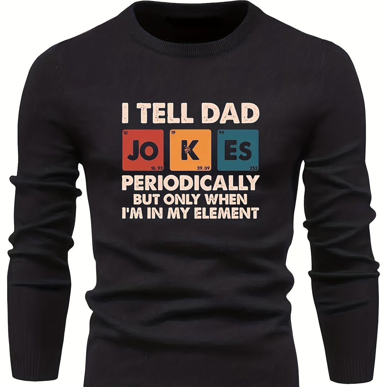 Men's Crew Neck Pullover Sweater for Fall Winter
