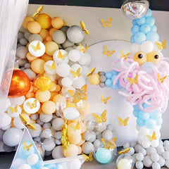 48pcs 3D Butterfly Wall Decor for Birthday Party Cake Decorations
