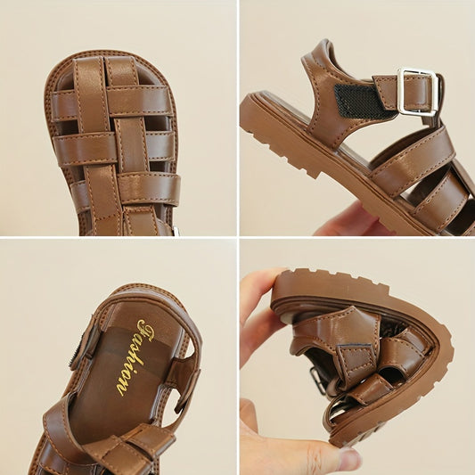 Boys Solid Sandals Lightweight Breathable Vacation Beach Shoes