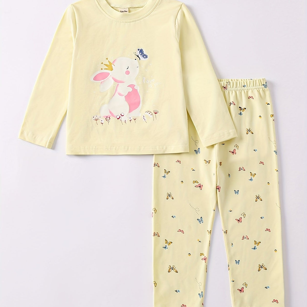 Girls Easter Rabbit Print Set - Kids Clothes