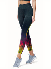 High Waist Colorful Yoga Pants Slim Fit Leggings