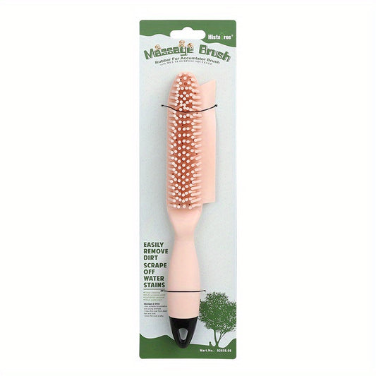 Pet Shampoo Brush Silicone Massage Rubber Bath Comb for Dog & Cat Grooming