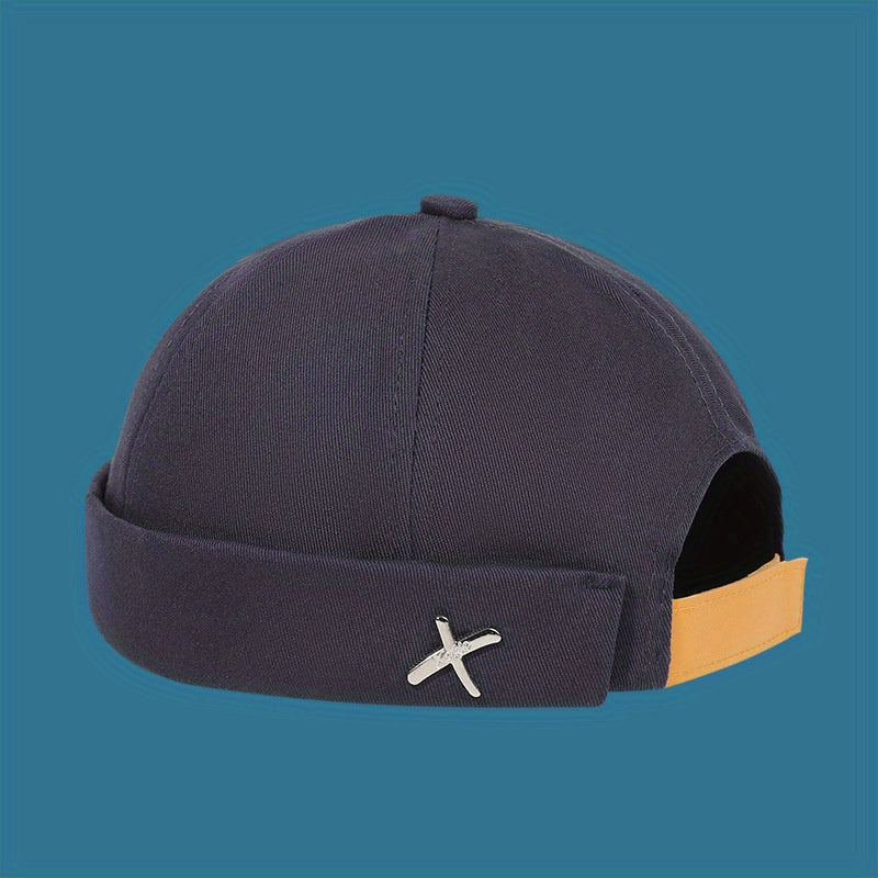 Men's Street Retro Iron Standard Beanie Hat