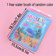 Water Painting Book Cartoon Graffiti Magical Self-disappearing