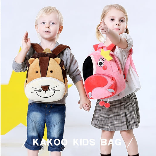 Kindergarten Schoolbag Baby Backpack 2 4 Years Old Girl Boy Animal Plush