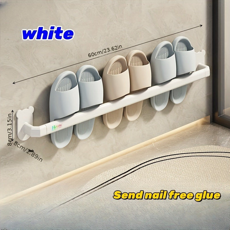 Perforation Bathroom Rack Wall Mounted Shoe Storage Rack