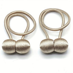 2pcs Magnetic Curtain Tiebacks Modern Curtain Strap Punch Installation