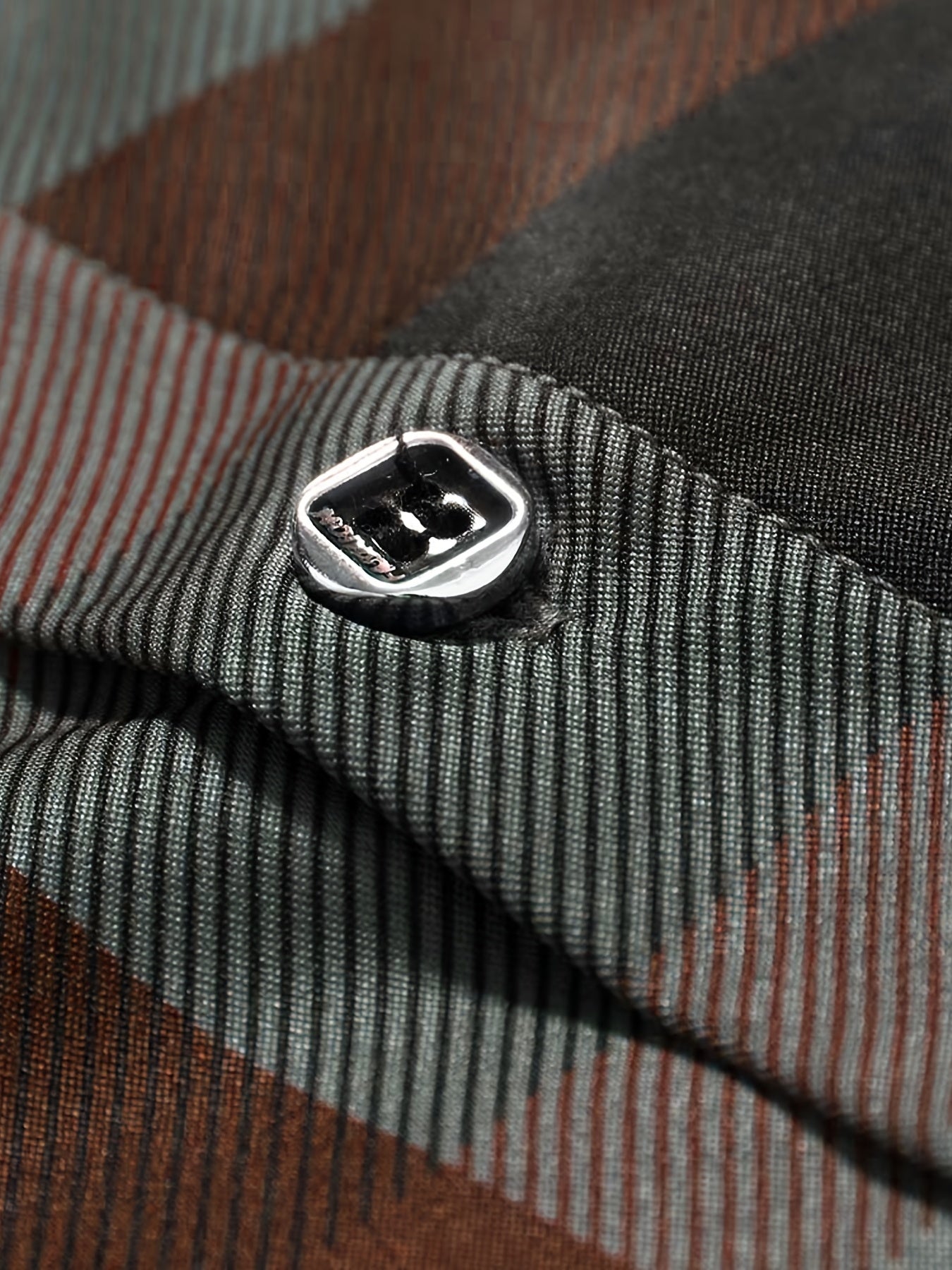 Mens Plaid Short Sleeve Shirt for Spring/Summer