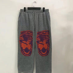  Random Print Drawstring High Rise Pants