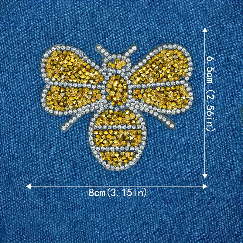 Bee Hot Melt Glue Mesh Drill Cloth Sticker Patch