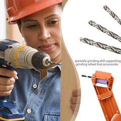 Portable Drill Bit Sharpener Corundum Grinding Wheel 2 12 5mm