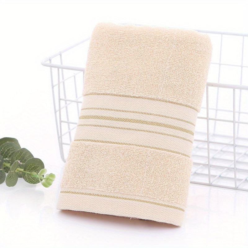 1pc Striped Hand Towel Cotton Soft Skin friendly Face Towel