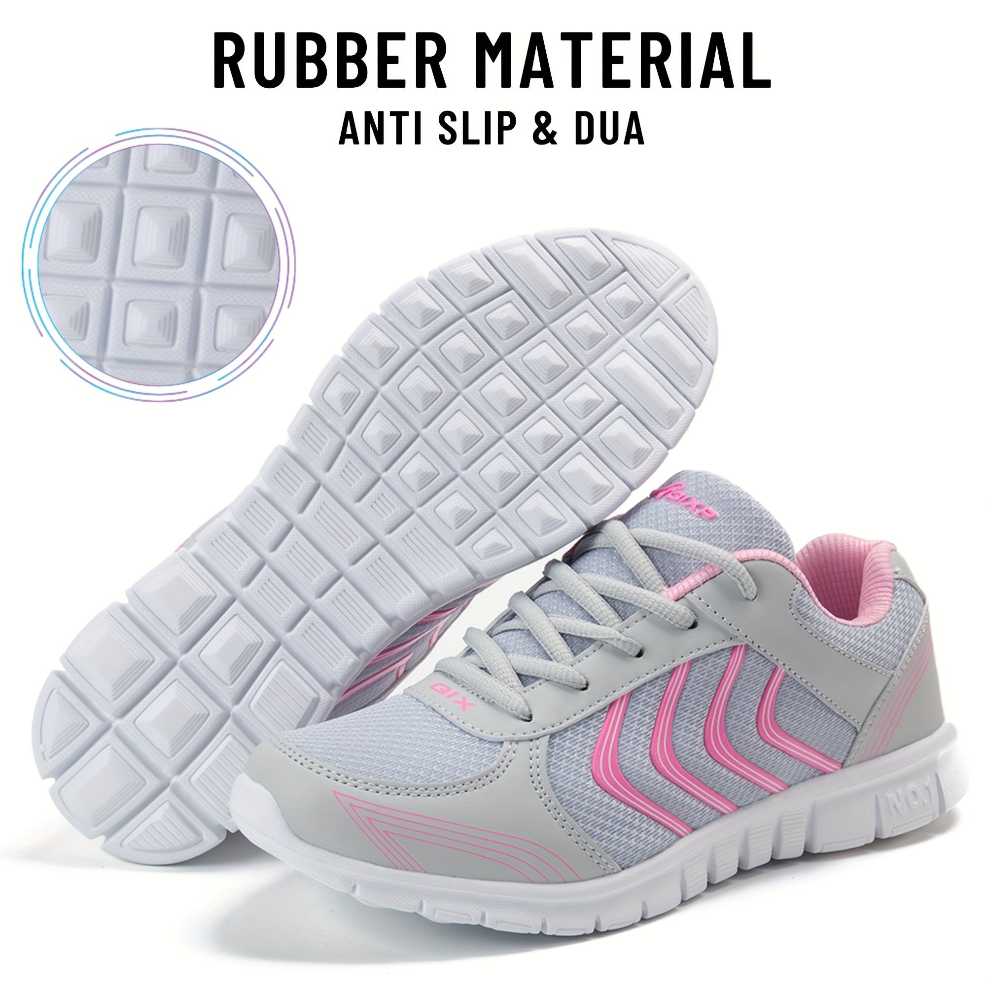 Women's Breathable Athletic Running Sneakers Lace Up Comfort Shoes