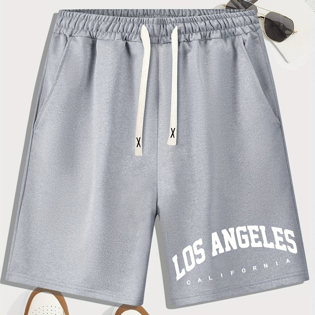 Men's Drawstring Waist Shorts for Summer Beach Resort