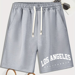 Men's Drawstring Waist Shorts for Summer Beach Resort