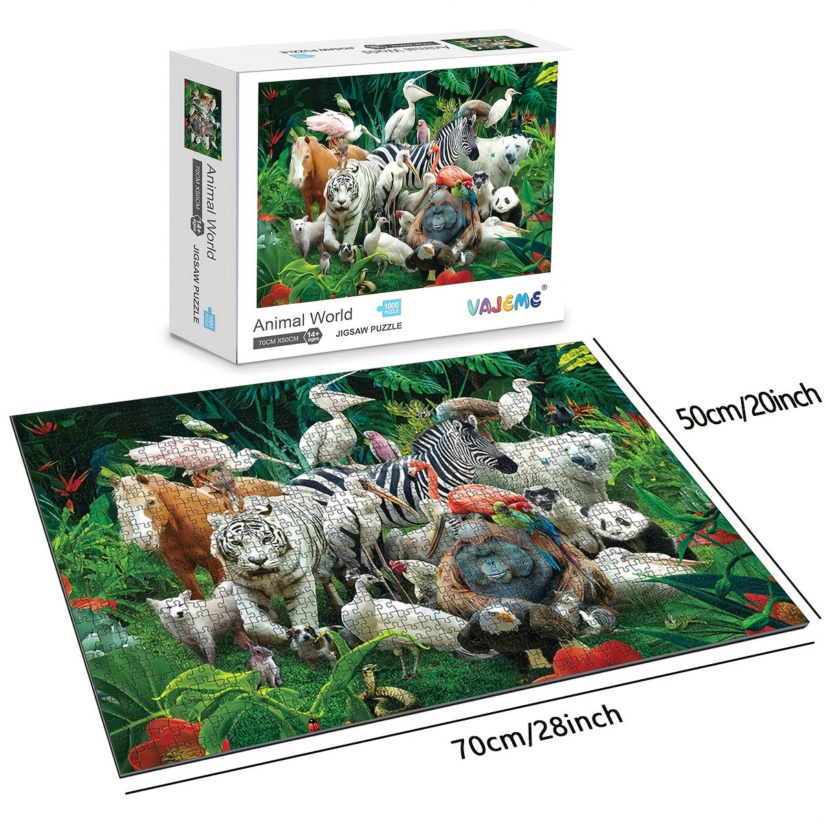 1000 Pieces Animals Puzzle Educational Fun Game Toy For Adults Kids Teens