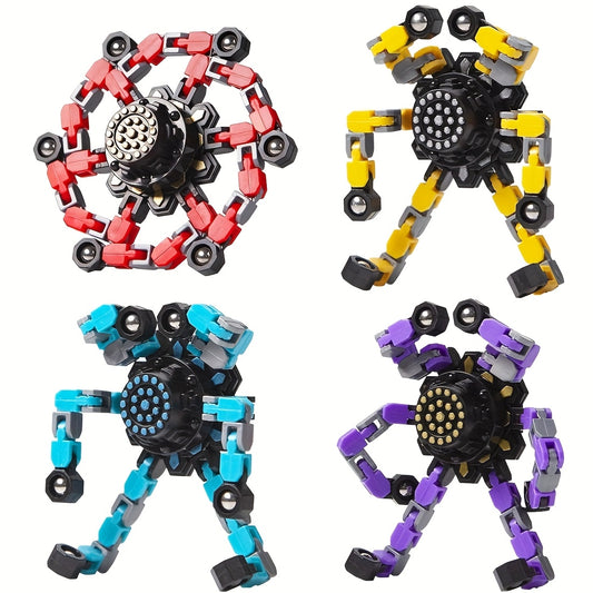 Transformable Fidget Spinners High Speed Bearings DIY Robot Toys