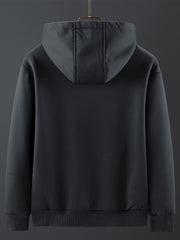 Men's Fall Winter Fleece Hooded Jacket