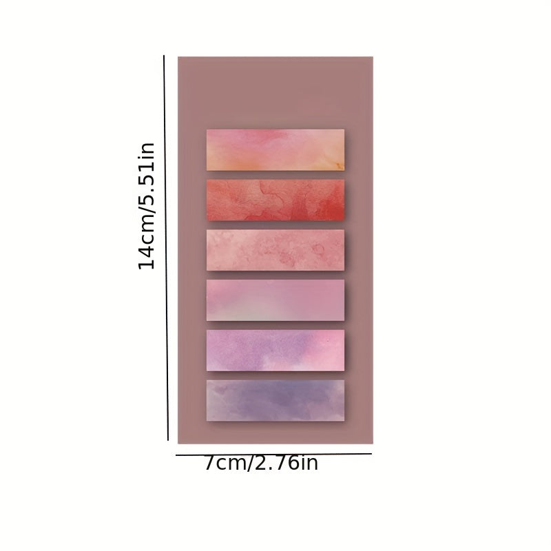 Gradient Sticky Notes for Students, Strong Adhesive Sticky Note Stickers